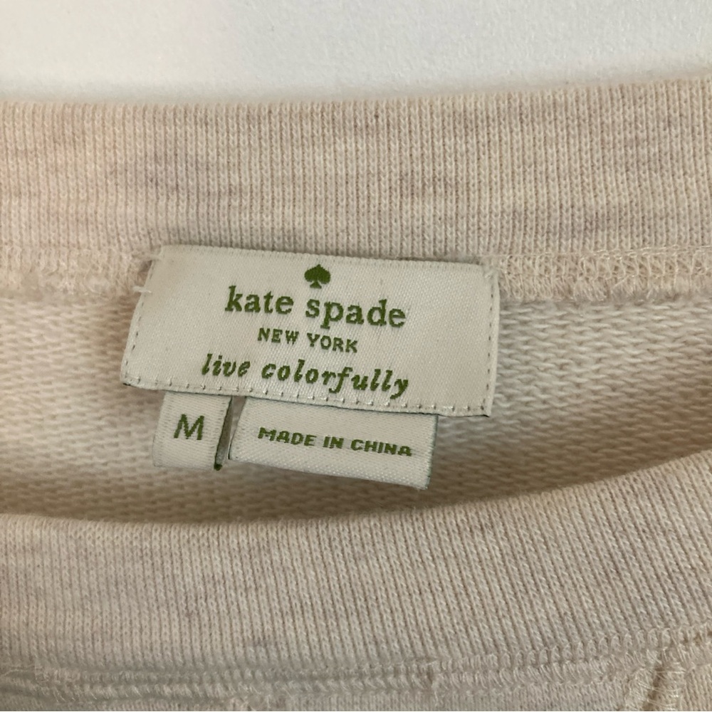 Kate Spade Cream Sweater with Black Bow - Picture 3 of 5